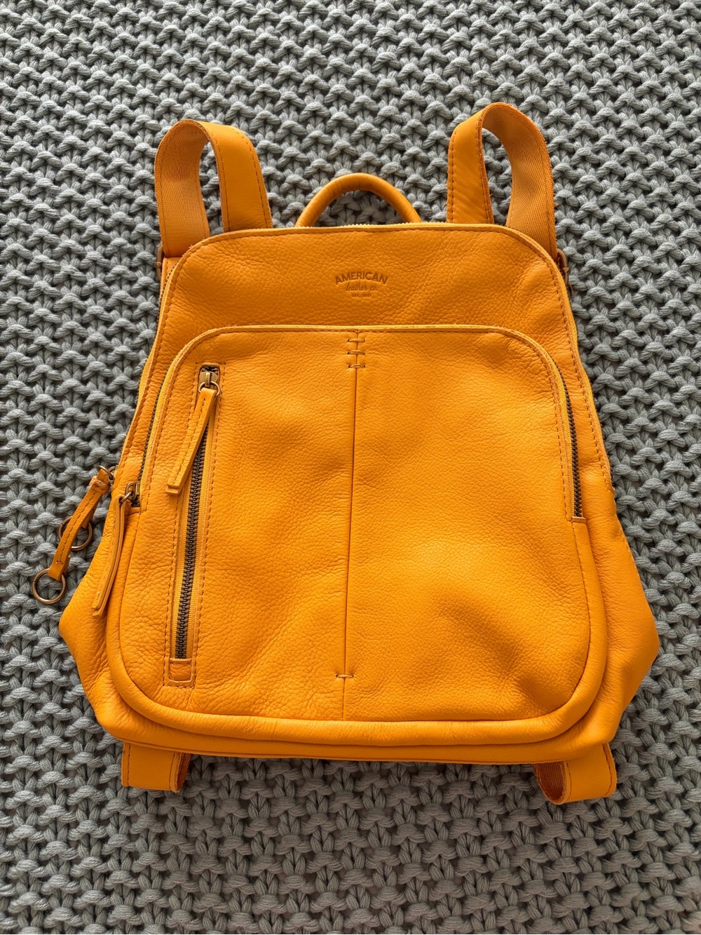 American Leather Co Bright Yellow Women's Backpack